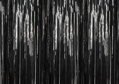 black mylar curtain