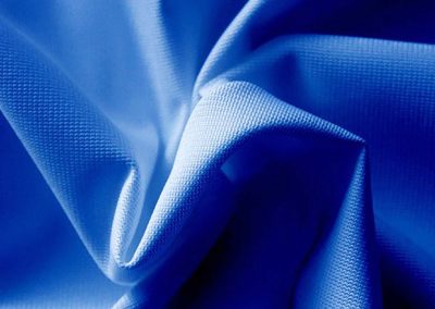 blue pipe and drape fabric