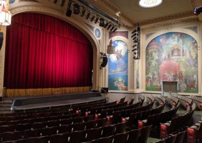 el museo del bario new york theatre fabric curtains rigging sewing drapery curtain track